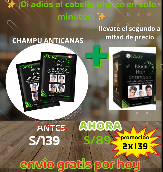 CHAMPOO ANTICANAS PROMOCION