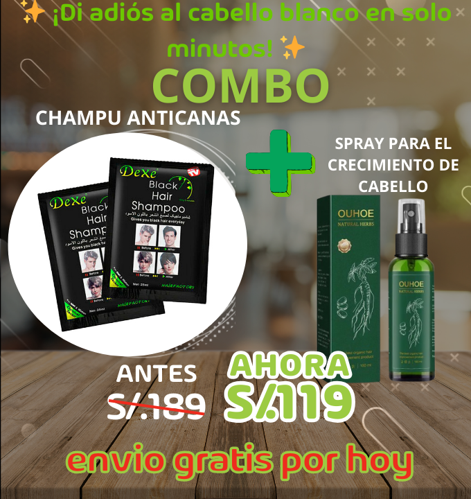 COMBO SHAMPU ANTICANAS